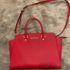 Red Michael Kore Selma bag